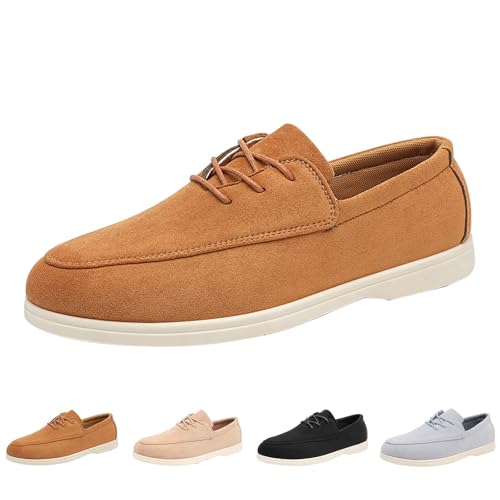 Freizeitschuhe Herren Sportlich Slipper Flache Schuhe Aus Wildleder Einfarbig Casual Walkingschuhe Low Top Loafer Atmungsaktive Halbschuhe SchnüRschuhe Round Zehe Businessschue Leichte Bootsschuhe Freizeitschuhe Herren Sportlich Slipper Flache Schuhe Aus Wildleder Einfarbig Casual Walkingschuhe Low Top Loafer Atmungsaktive Halbschuhe SchnüRschuhe Round Zehe Businessschue Leichte Bootsschuhe von generisch