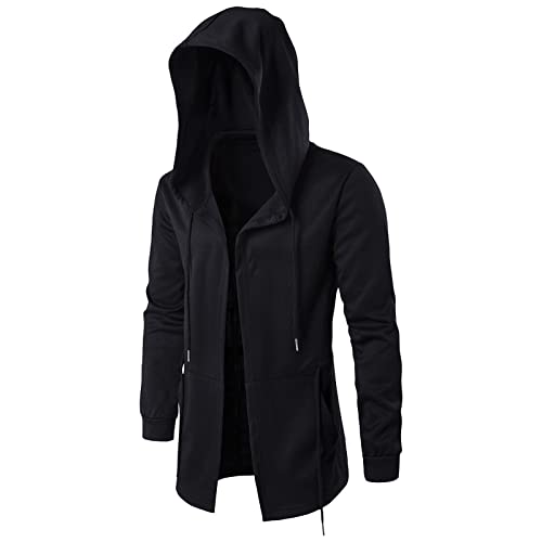 Leichte Slim Fit Trenchcoat Herren Einfarbig Kapuzenjacke Kordelzug Sweatjacke Lang Kapuzenpullover Jacke Coole Windjacke Mit Kapuze DüNne üBergangsjacke Herbst Outdoorjacke Casual Outwear Hoodie Leichte Slim Fit Trenchcoat Herren Einfarbig Kapuzenjacke Kordelzug Sweatjacke Lang Kapuzenpullover Jacke Coole Windjacke Mit Kapuze DüNne üBergangsjacke Herbst Outdoorjacke Casual Outwear Hoodie von generisch