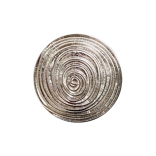 HaJuNa Magnetbrosche ohne Nadel – Spiral Design silberfarben – starker Halt für Tuch, Schal & Kleidung – eleganter Tuchhalter Damen – Accessoire Geschenkidee von HaJuNa