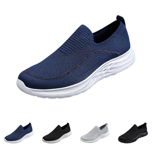 Mesh Strick Sneakers Herren Slip On Joggingschuhe Leicht Laufschuhe Atmungsaktive Turnschuhe Rutschfeste Walkingschuhe Mit Memory Foam Weiche Sohle Sportschuhe Bequeme Freizeitschuhe Ohne SchnüRsenkel Mesh Strick Sneakers Herren Slip On Joggingschuhe Leicht Laufschuhe Atmungsaktive Turnschuhe Rutschfeste Walkingschuhe Mit Memory Foam Weiche Sohle Sportschuhe Bequeme Freizeitschuhe Ohne SchnüRsenkel von generisch