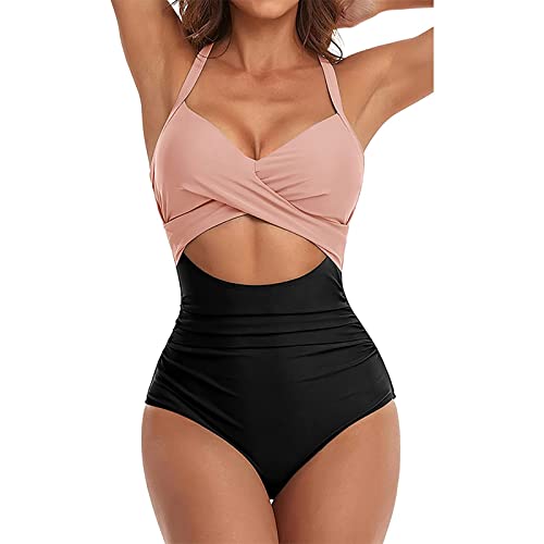 Tankini Damen Bauchweg Bandeau Bikini Damen Bikini Für Mollige Frauen Bikini Curvy Damen Bademode Für Mollige Frauen Tankini Oberteil Damen Einzeln Badeanzug Damen Sexy Sport Badeanzug Für Damen von generisch