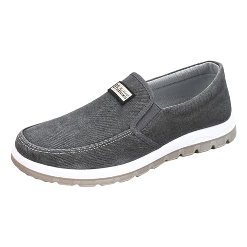 generisch Halbschuhe Herren Slip On Sneaker Leichte Atmungsaktive Stoffschuhe Casual Loafer rutschfest Walkingschuhe Ohne SchnüRsenkel Freizeitschuhe Low Top Fahrschuhe Bequeme Arbeitsschuhe von generisch
