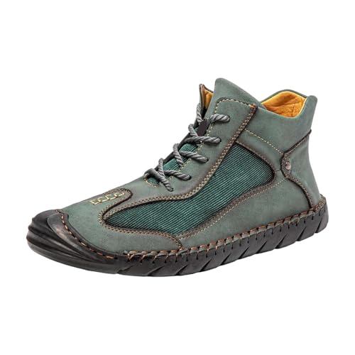 generisch Herren Arbeitsstiefel Outdoor Ankle Boots Sportlich Stiefeletten Rutschfeste VerschleißFeste Sicherheitsstiefel Wasserdichte Atmungsaktive Wanderstiefel High Top Trekkingschuhe von generisch