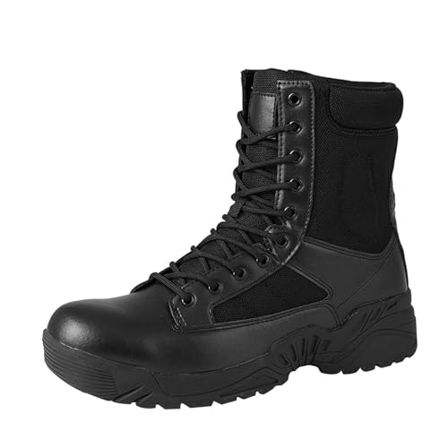 generisch Tactical Stiefel Herren Halbhoch - Leichte Kampfstiefel Herren Outdoor Arbeitsstiefel MilitäRische Boots Wanderstiefel High Top Jagdstiefel Army Combat Bootschuhe Einsatzstiefel von generisch