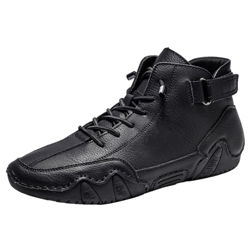 generisch Wanderschuhe Herren Wildleder/Leder Barfubschuhe Rutschfester Laufschuhe Wasserdichte Bootschuhe Leichte Stiefeletten Handgemachte Wanderstiefel LäSsige Turnschuhe StraßEnlaufschuhe von generisch