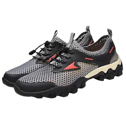 generisch Wanderschuhe Herren rutschfeste Outdoorschuhe Atmungskative StraßEnlaufschuhe Leichte Trekkingschuhe Mesh Schuhe Outdoor Camping Wandern Turnschuhe Laufschuhe VerschleißFeste Sportschuhe von generisch