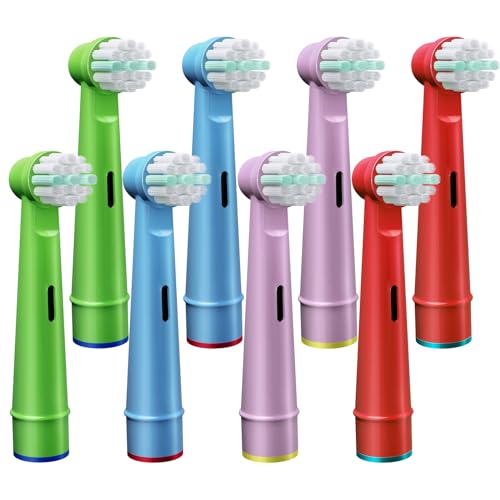 GENKENT Aufsteckbürsten für elektrische Kinder-Zahnbürsten, kompatibel mit Oral-B Aufsteckbürsten Kinder, 8 Stück von genkent