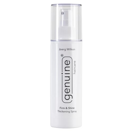 Firm & Shine Hair Thickening Spray genuine – für starke Haare & bis zu 10% mehr Volumen, Haarverdickendes Proteinspray - Haarverdichtungsspray - Haarkur volumen Spray für feines Haar & alle Haartypen von genuine haircare