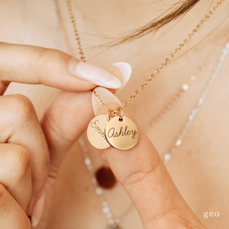 Personalisierte Geschenk Für Sie Anhänger Halskette Mom Erste Mutter Charm Monogramm Personalisierte Schmuck von geopersonalized
