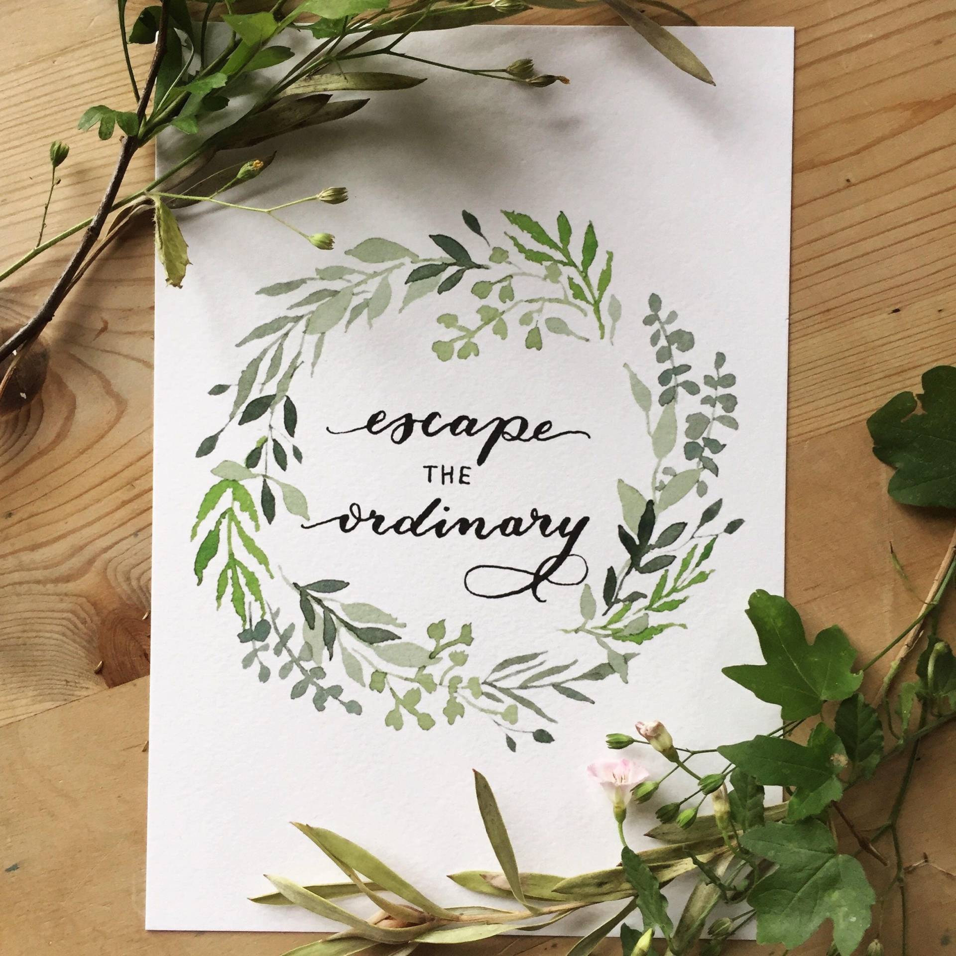 Entfessele Deinen Alltag A5 Druck von georgioudraws