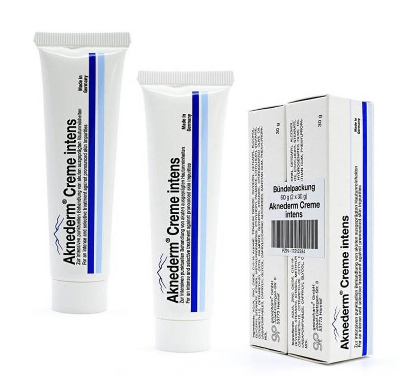gepepharm GmbH Tagescreme AKNEDERM Creme intens, bei zur Akne neigender Haut, 60 g von gepepharm GmbH