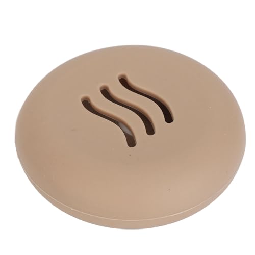 Silikon-Puderquasten-Halter für Beauty-Ei, atmungsaktive Tasche, braun, für Halter für Organizer, Display für Poster, Ständer, Tasche, Ei, Kosmetiktaschen von gernie