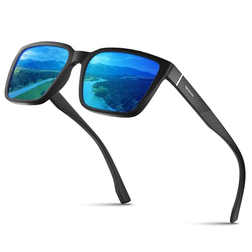 gesruny ㅤ Polarisierte-Sonnenbrille-Herren-Damen-Sunglasses-Men-Woman-Sonnenbrillen-Klassische-Retro-UV400 Schutz-Rechteckig für Golf, Fahren, Angeln, Reisen,Outdoor-Sport von gesruny ㅤ