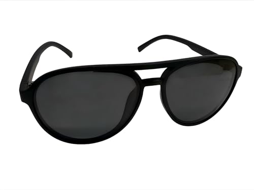 gesruny ㅤ Sonnenbrille für Herren, polarisiert, klassisch, Retro, UV400-Schutz, ultraleicht, Onyx Black von gesruny ㅤ
