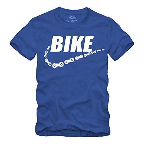 Bike - Fahrrad Geschenke Radfahrer - E-Bike - Mountain-Bike - MTB - BMX - Fixie - Rennrad - Tour - Outdoor - Sport - Urban - Motiv - Spruch - Fun - Lustig (XXL, Blau) von gestofft
