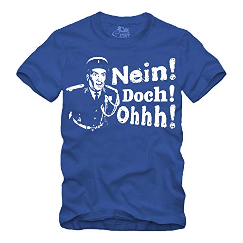 Nein ! Doch ! Ohhh ! - Blau T-Shirt Louis de Funes Balduin Saint Tropez Fantomas (L) von gestofft