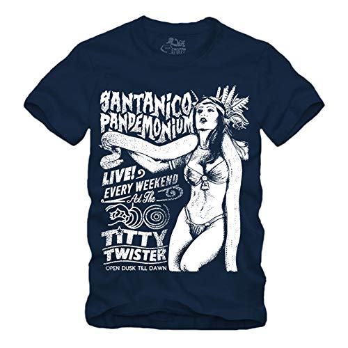 Santanico Pandemonium - Navy - T-Shirt S-XXXXL Titty Twister from Dusk Till Dawn (L) von gestofft