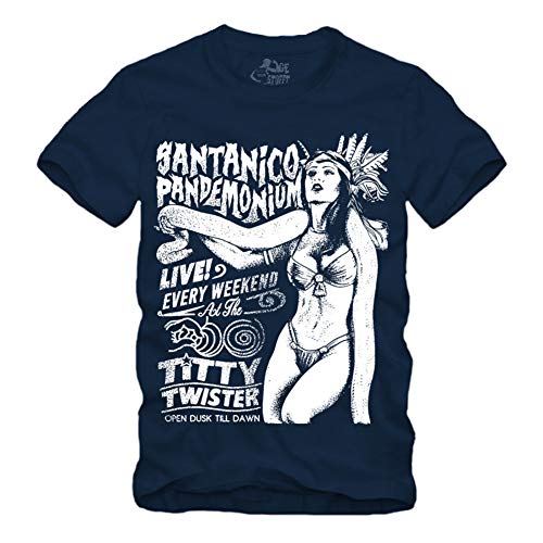Santanico Pandemonium - Navy - T-Shirt S-XXXXL Titty Twister from Dusk Till Dawn (XXXXL) von gestofft