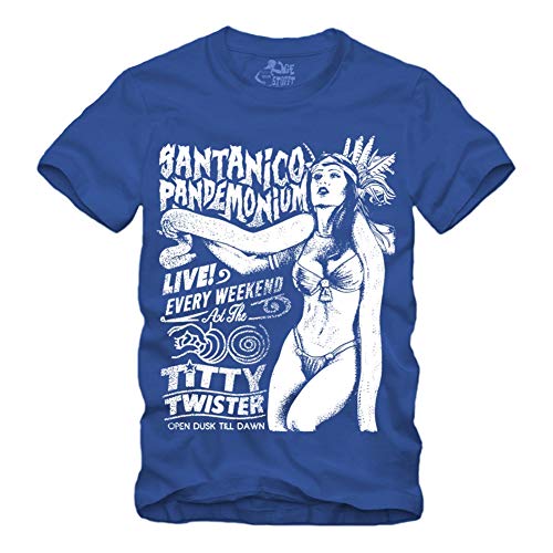 Santanico Pandemonium - T-Shirt Titty Twister from Dusk Till Dawn (Blau, XXXL) von gestofft