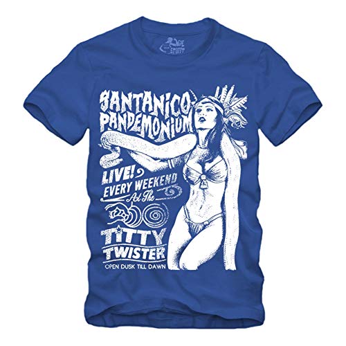 Santanico Pandemonium - T-Shirt Titty Twister from Dusk Till Dawn (Blau, XXXXL) von gestofft
