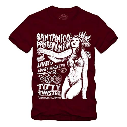 Santanico Pandemonium - T-Shirt Titty Twister from Dusk Till Dawn (Maroon, L) von gestofft