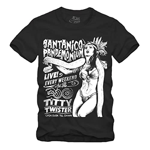 Santanico Pandemonium - schwarz - T-Shirt S-XXXXL Titty Twister from Dusk Till Dawn (XXXXL) von gestofft