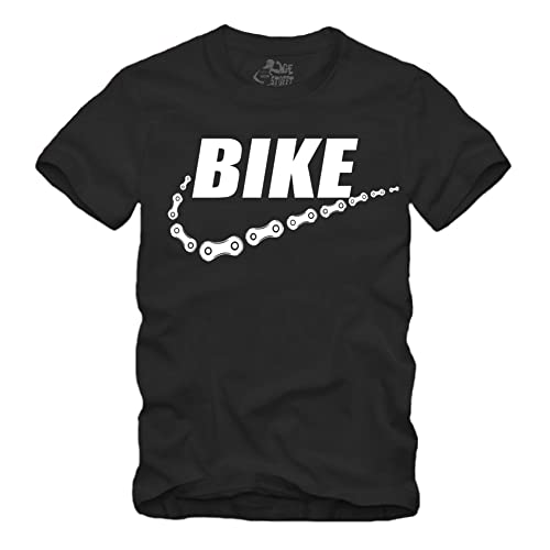 Bike - Fahrrad Geschenke Radfahrer - E-Bike - Mountain-Bike - MTB - BMX - Fixie - Rennrad - Tour - Outdoor - Sport - Urban - Motiv - Spruch - Fun - Lustig (L, Schwarz) von gestofft