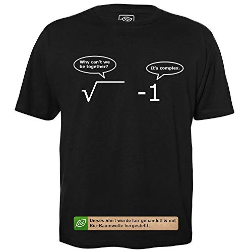 It is Complex - Herren T-Shirt für Geeks mit Spruch Motiv aus Bio-Baumwolle Kurzarm Rundhals Ausschnitt, Größe M von getDigital