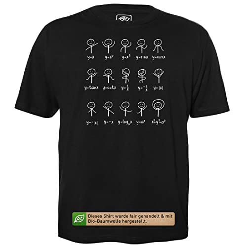 Mathetanz - Herren T-Shirt für Geeks mit Spruch Motiv aus Bio-Baumwolle Kurzarm Rundhals Ausschnitt, Größe M von getDigital