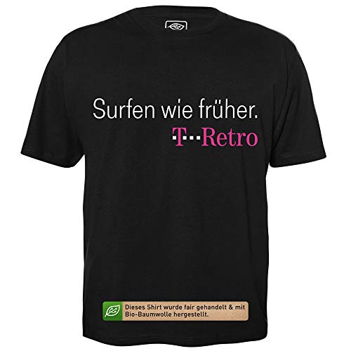 T-Retro - Herren T-Shirt für Geeks mit Spruch Motiv aus Bio-Baumwolle Kurzarm Rundhals Ausschnitt, Größe L von getDigital