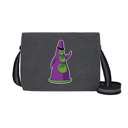 Purpur Tentakel - Umhängetasche Messenger Bag für Geeks und Nerds mit 5 Fächern - 15.6 Zoll, Schwarz Anthrazit von getDigital