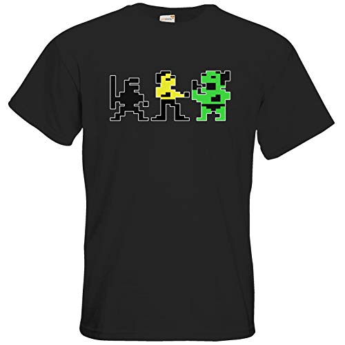 getshirts - T-Shirt Herren Kurzarm - Retro Gaming - Brucelee - für Fans des C64 - Black XXL von getshirts