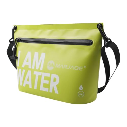 Wasserdichter Dry Bag Beutel 10.24x4.33x7.87 Zoll Leichter Rucksack Schulterhandtasche für Strand Schwimmen Kajak Trekking Reisen- GrÜn von getuse