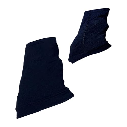 getuse Eislauf Beinlinge, Eiskunstlauf Socken aus Polyester, Elastischer Wärmeschutz für Tanz, Workout, Training im Winter, 1 Paar- M Schwarz von getuse
