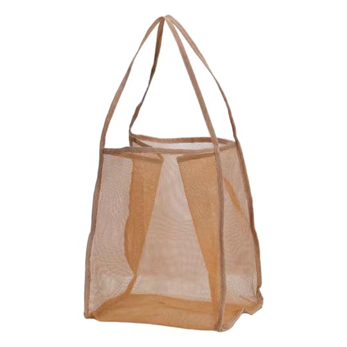 getuse Mesh Strandtasche faltbar groß 30x25x38 cm für Strand Camping Urlaub Angeln Einkaufen Freizeit von getuse