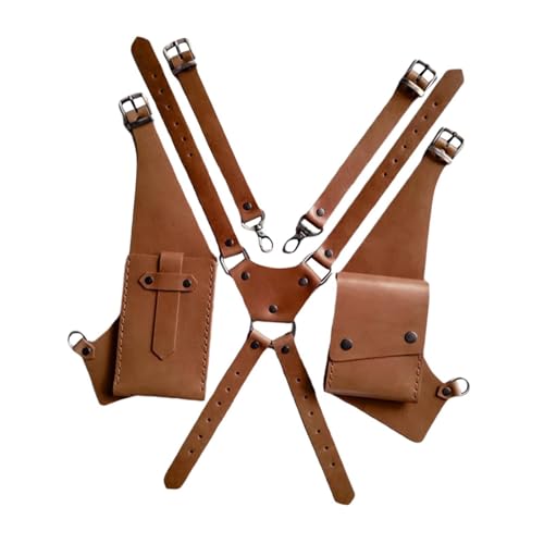 getuse Steampunk Schultertasche, Retro-Design, Unterarm-Umhängetasche für die Arbeit, Erdgelb, one-size von getuse