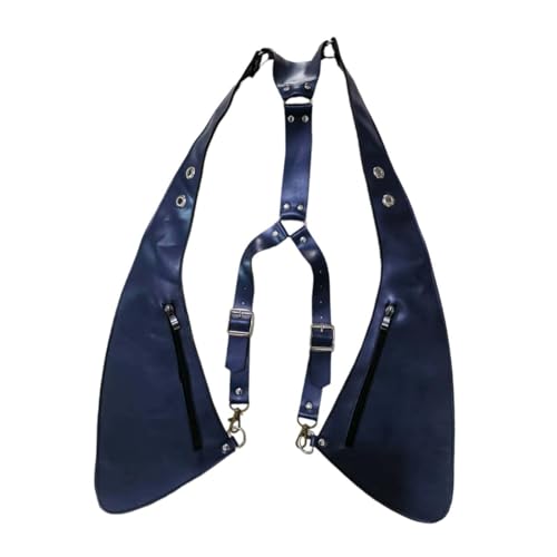 getuse Versteckte Unterarm-Umhängetasche, PU-Leder, Unterarmgurt, Geldbörse für Cosplay, Reisen, Blau, one-size von getuse