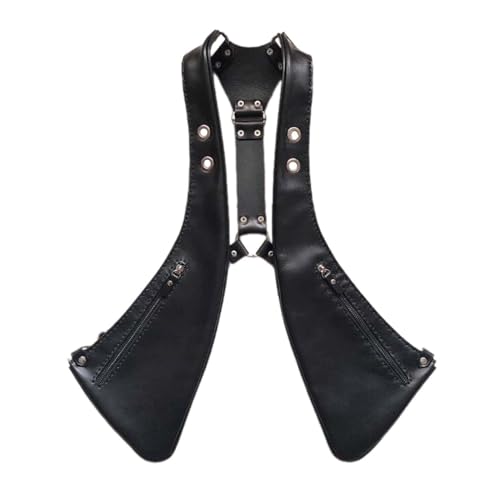 getuse Versteckte Unterarm-Umhängetasche, PU-Leder, Unterarmgurt, Geldbörse für Cosplay, Reisen, Schwarz, one-size von getuse