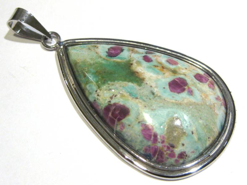 Fuchsit Anhänger Silber 925% von giacobbi