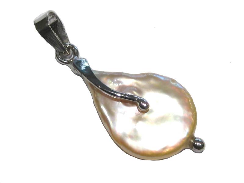 Perle Anhänger Silber 925% von giacobbi