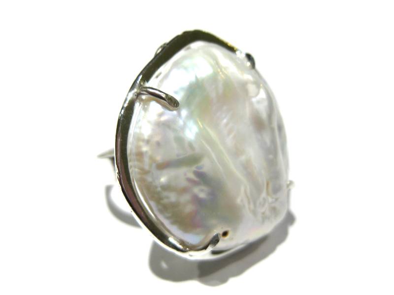 Perle Ring Silber 925% von giacobbi