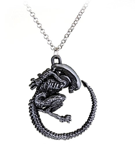 AVP Alien vs. Predator Halskette Alien Queen Anhänger Vintage Antik Silber Lavae Prometheus für Damen und Herren AVP Alien vs. Predator Halskette Alien Queen Anhänger Vintage Antik Silber Lavae Prometheus für Damen und Herren von avp