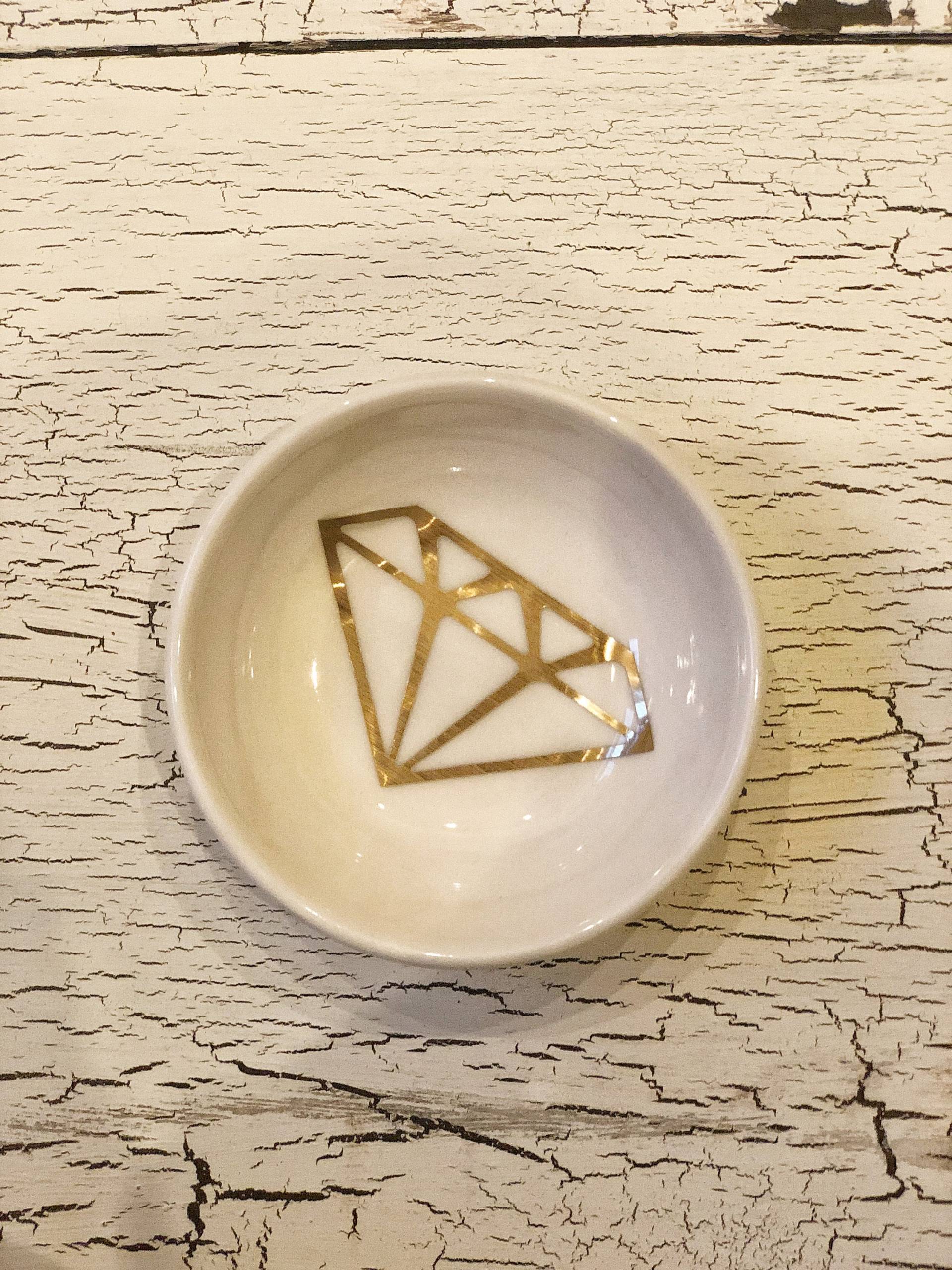 Diamant-Ring-Tablett L Schmuck Halter Ring Schale Braut Verlobungsgeschenk Hochzeitsgeschenk Zu Sein Brautdusche Verlobungsparty von giftedbygabrielle