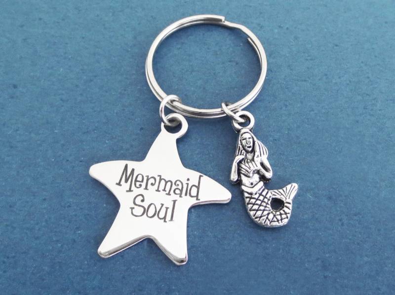 Mermaid Soul, Ariel Stimme, Seestern, Schlüsselanhänger, Ariel, Die Kleine Meerjungfrau, Mermaid, Schlüsselring, Geschenk, Schmuck, Accessoire Mermaid Soul, Ariel Stimme, Seestern, Schlüsselanhänger, Ariel, Die Kleine Meerjungfrau, Mermaid, Schlüsselring, Geschenk, Schmuck, Accessoire von giftkeyringshop