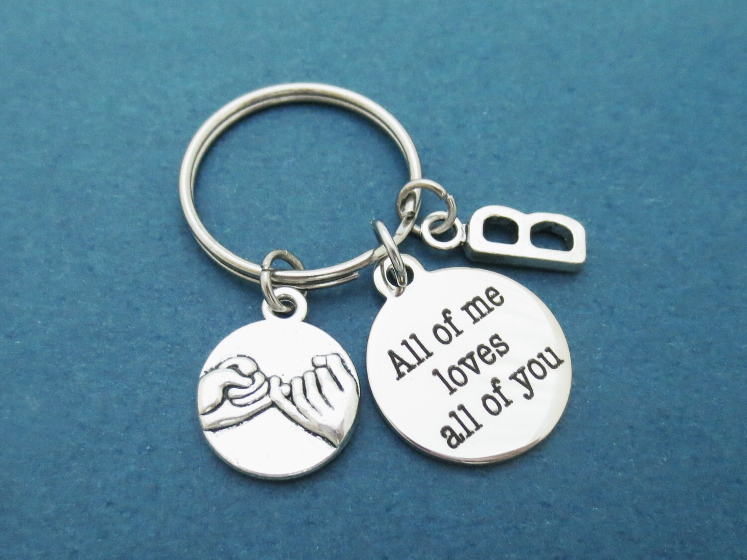 Personalisiert, Buchstabe, Initiale, Pinky, Versprechen, Alle Von Mir Liebt Euch Alle, Schlüsselanhänger, Geburtstag, Liebhaber, Beste Freunde Personalisiert, Buchstabe, Initiale, Pinky, Versprechen, Alle Von Mir Liebt Euch Alle, Schlüsselanhänger, Geburtstag, Liebhaber, Beste Freunde von giftkeyringshop
