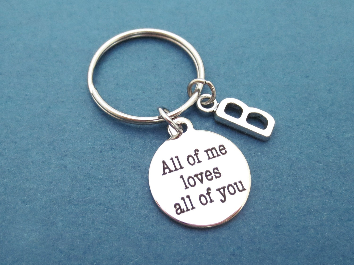Personalisiert, Buchstabe, Initiale, Schlüsselbund, Schlüsselring, Alle Von Mir Liebt Euch Alle, Schlüsselanhänger, Liebhaber, Beste Freunde Personalisiert, Buchstabe, Initiale, Schlüsselbund, Schlüsselring, Alle Von Mir Liebt Euch Alle, Schlüsselanhänger, Liebhaber, Beste Freunde von giftkeyringshop