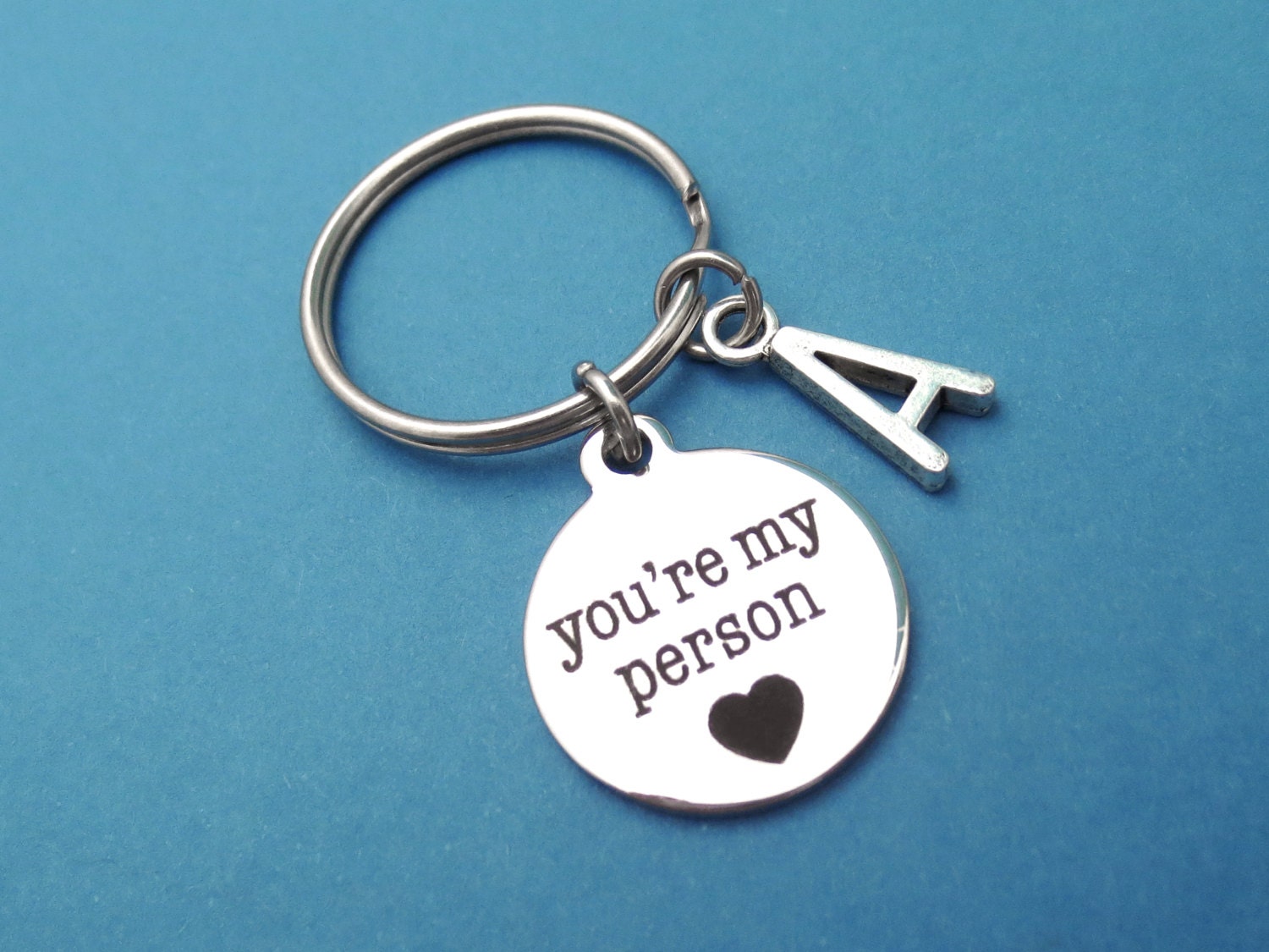 Personalisierter Schlüsselring Initial Keychain Sie Sind Meine Person Greys Geschenk Für Männer Frau Den Besten Freund Personalisierter Schlüsselring Initial Keychain Sie Sind Meine Person Greys Geschenk Für Männer Frau Den Besten Freund von giftkeyringshop