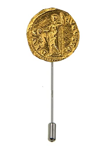 WC23 Aureus of Galba Münze Rückseite englisches Zinn auf einer Krawattennadel – kann auf viele Arten getragen werden und verschönert Ihre Kleidung, Einheitsgröße, Metall von gifts for all