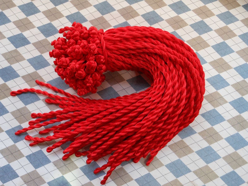 50 Stück 8-9-Zoll 3mm Rot Verdrehen Seiden Halskette Schnur Mit Einer Schleife Und Knot Armband Charm 50 Stück 8-9-Zoll 3mm Rot Verdrehen Seiden Halskette Schnur Mit Einer Schleife Und Knot Armband Charm von giftsDIY