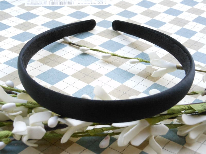 Verkauf10 Stück 15mm Schwarz Satin Stirnbänder Verkauf10 Stück 15mm Schwarz Satin Stirnbänder von giftsDIY